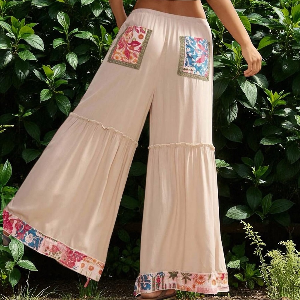 NWT Bohemela Wide Leg Pants - Picture 2 of 7